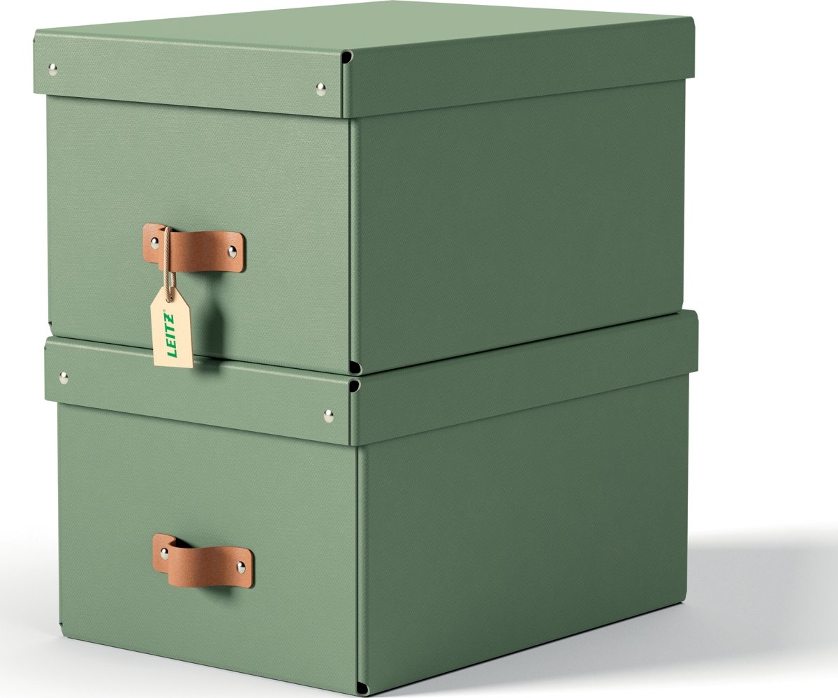 Leitz Puro Box m. lock | M | Grön | 2 st.