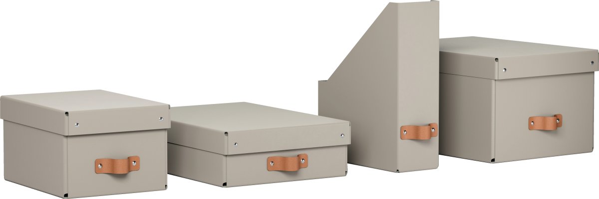 Leitz Puro Box med lock | S | Beige | 2 st.
