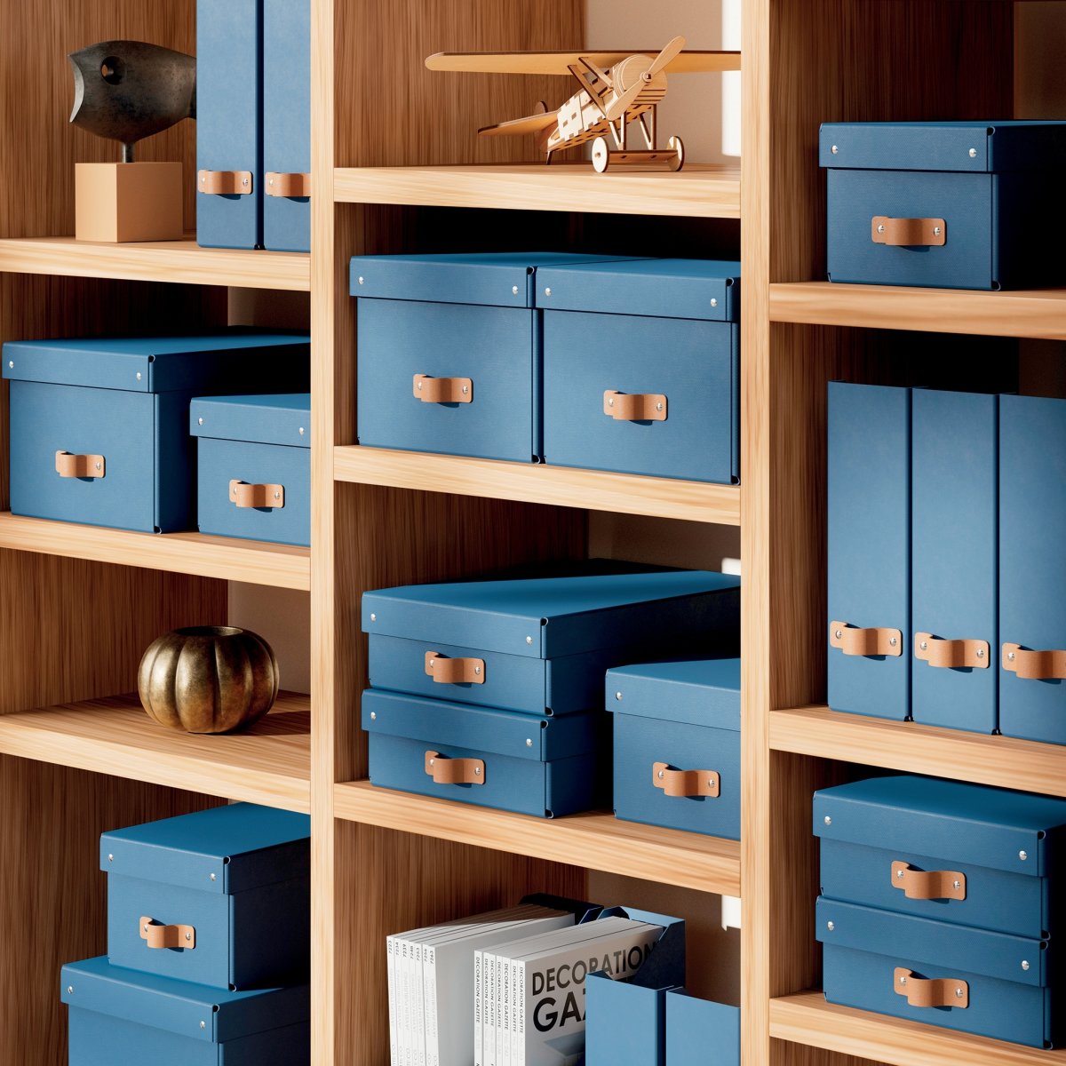 Leitz Puro Box med lock | S | Blå | 2 st.