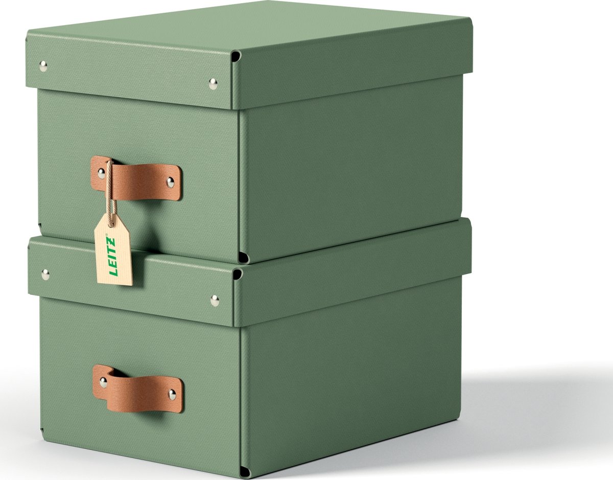 Leitz Puro Box m. lock | S | Grön | 2 st.