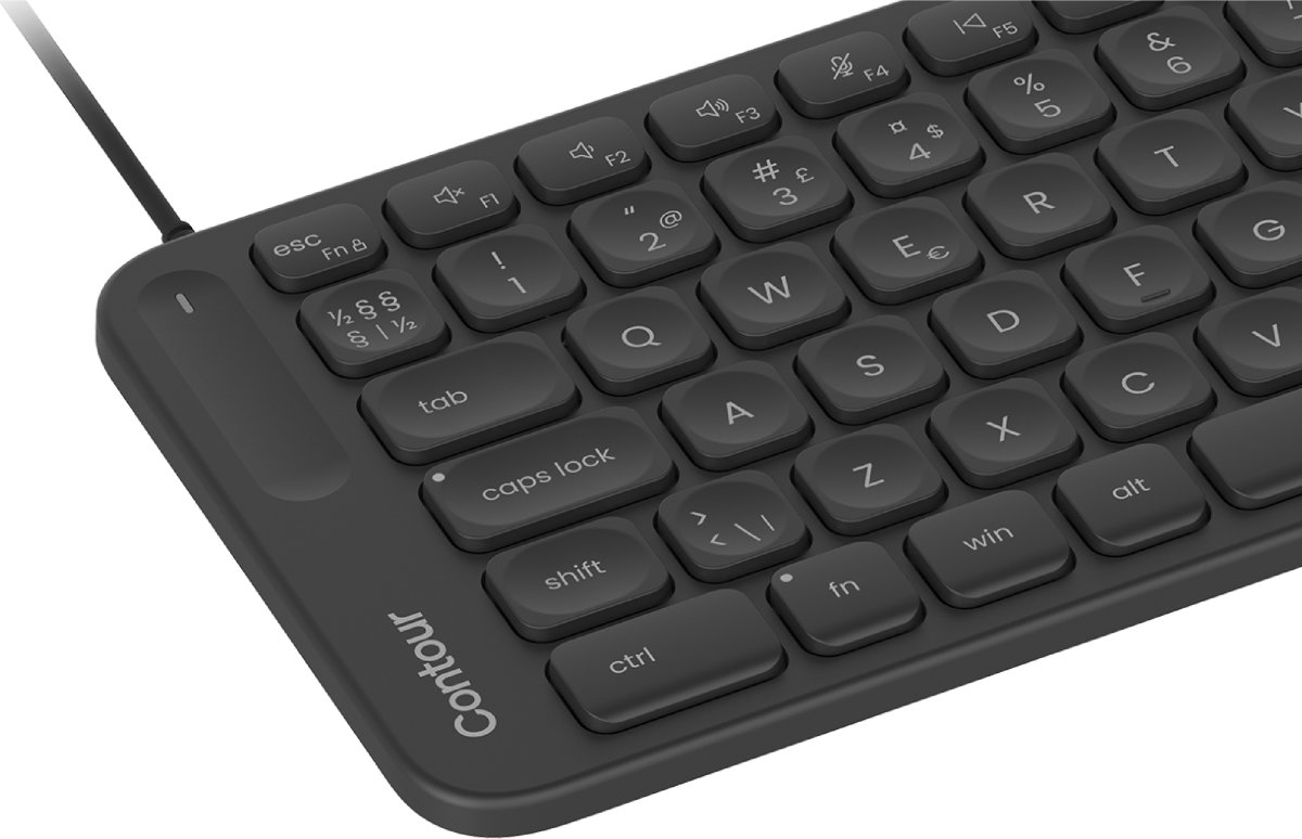 Contour Balance Mid-Size Keyboard, kabel, nordisk