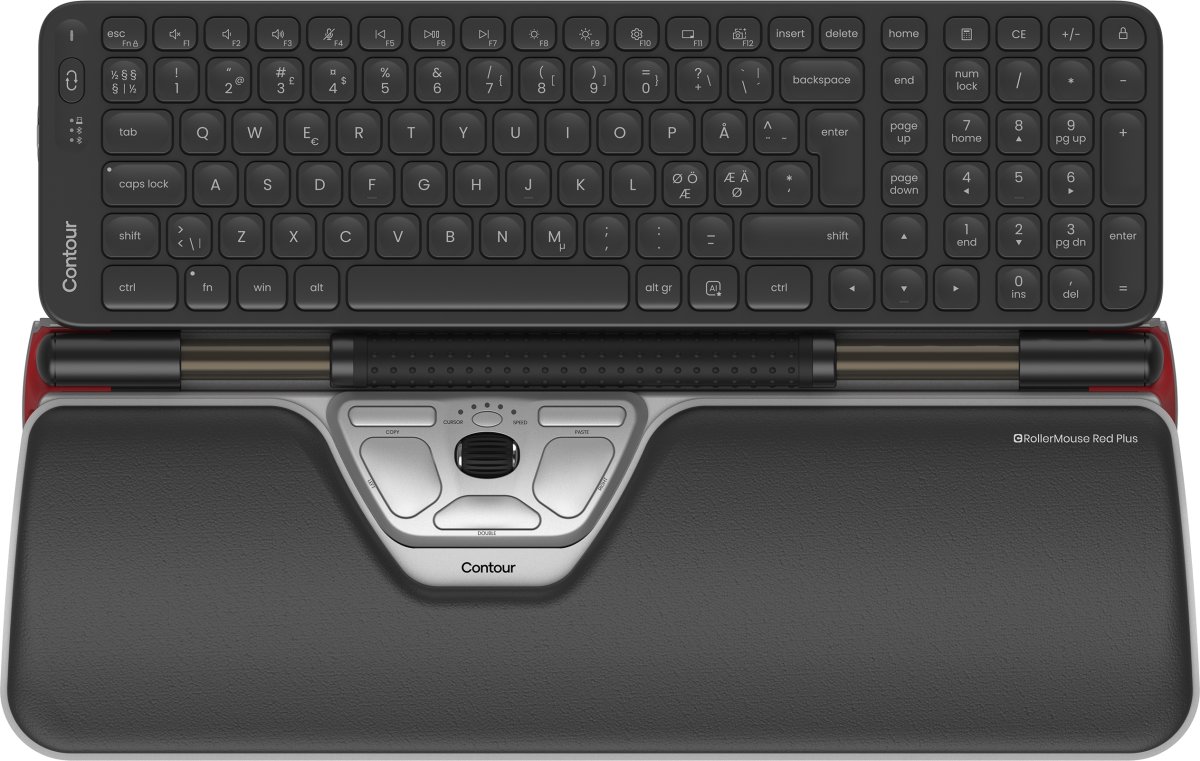 RollerMouse Red Plus +Balance Mid Keyboard trådlös