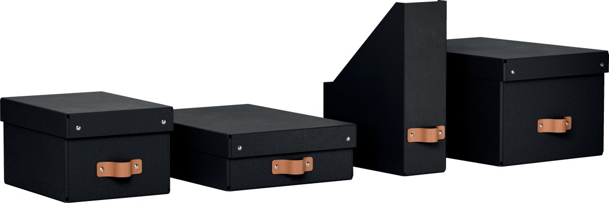 Leitz Puro Box med lock | S | Svart | 2 st.