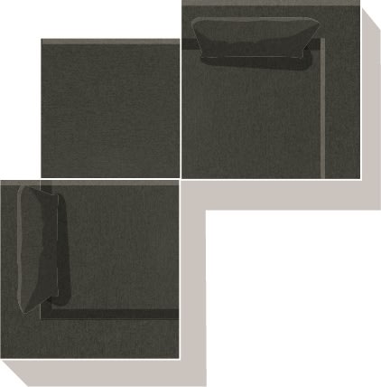 Fondi modulsoffa, 3 moduler, Grön