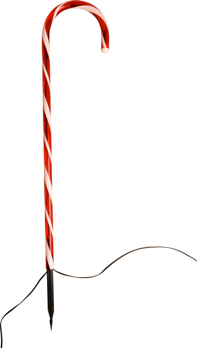 Julstänger 4 st, m/24 LED, m/timer, H78 cm