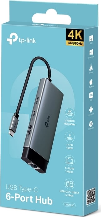 TP-LINK UH6120C USB-hubb Typ-C 9 i 1