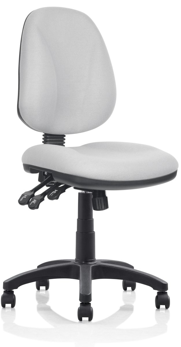 Deluxe kontorsstol, grå