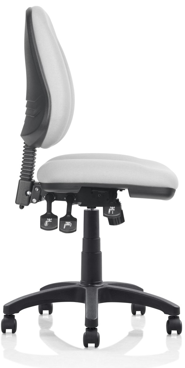 Deluxe kontorsstol, grå