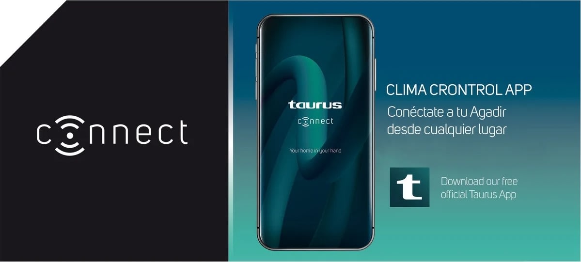 Taurus Oljeradiator Agadir Connect 1500, svart