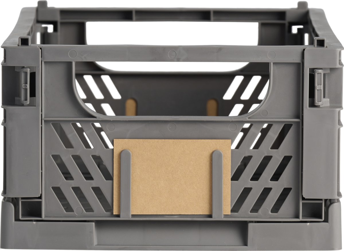 Day stapelbar vikbar låda, 330x245x150 mm, mörkgrå