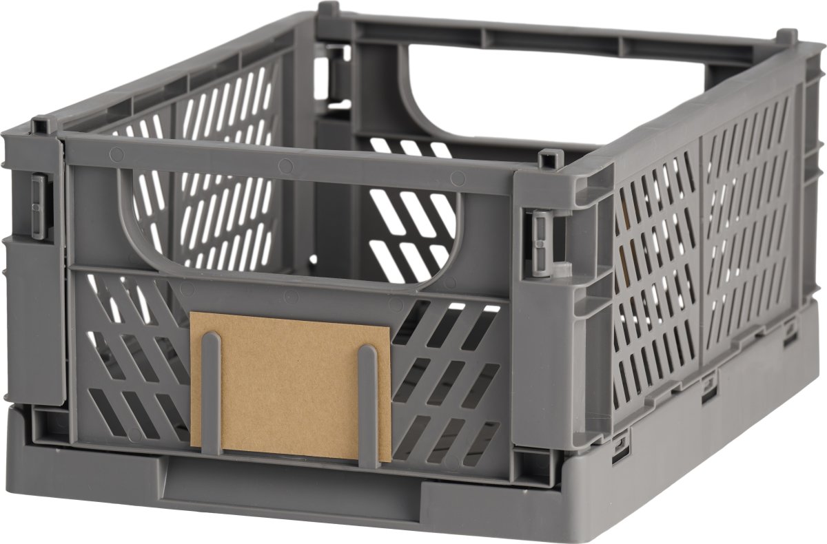 Day stapelbar vikbar låda, 330x245x150 mm, mörkgrå