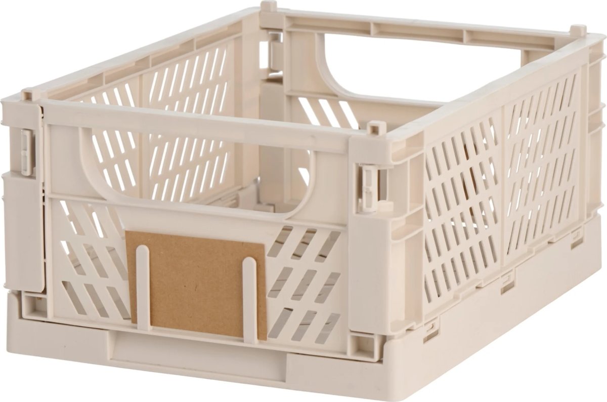 Day stapelbar vikbar låda, 330x245x150 mm, sand