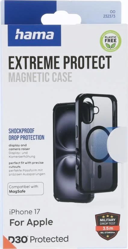Hama Mobilfodral Protect iPhone 17 MagCase, Svart