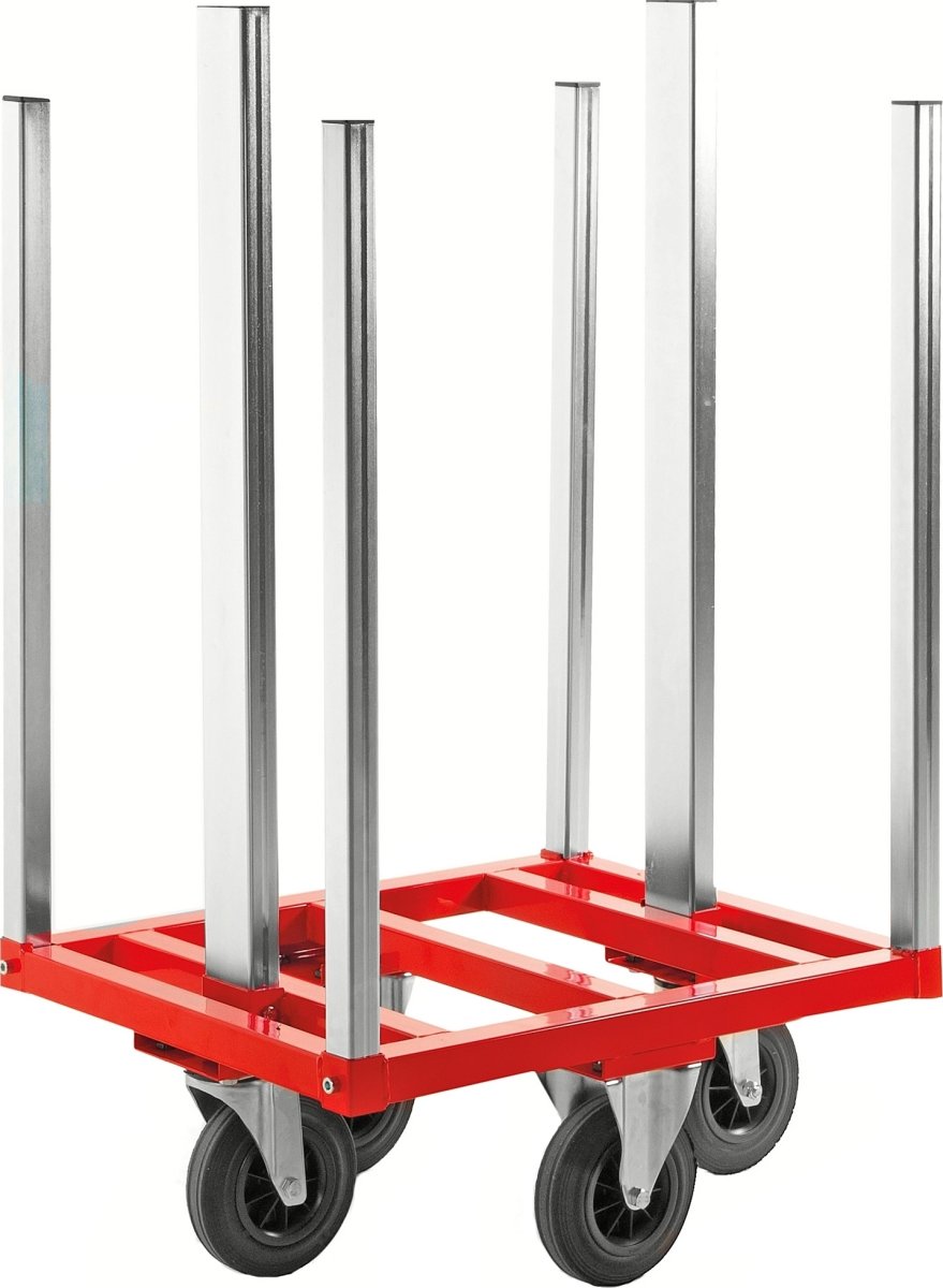 Pallkragsvagn Massiva hjul 300 kg