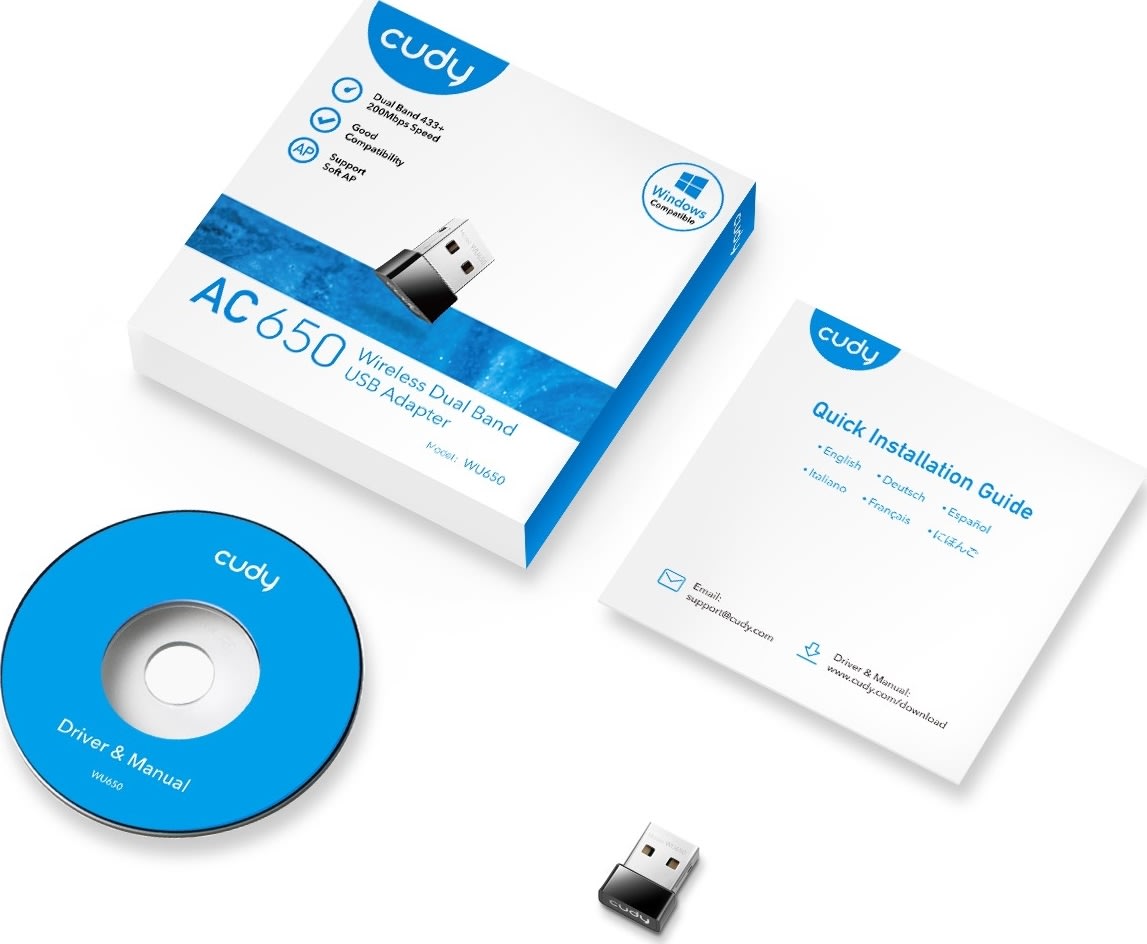 CUDY Adapter USB WU650