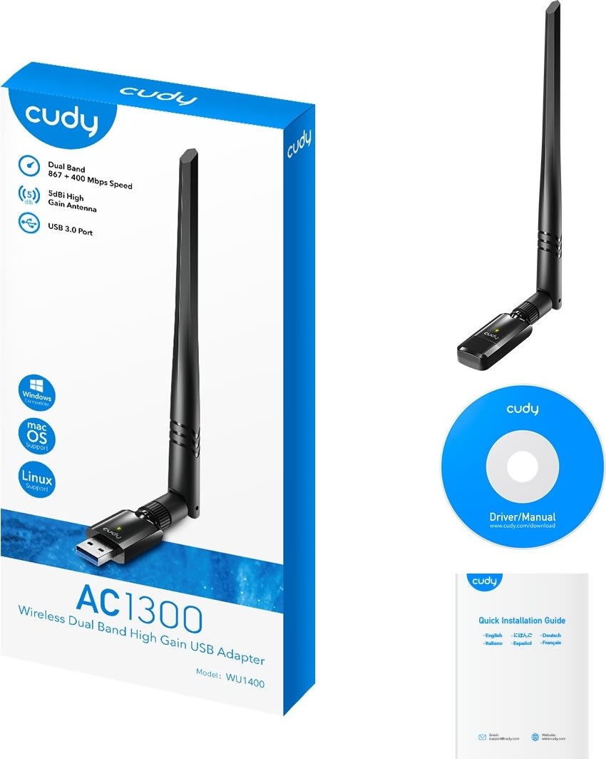 CUDY Adapter USB WU1400, WF5