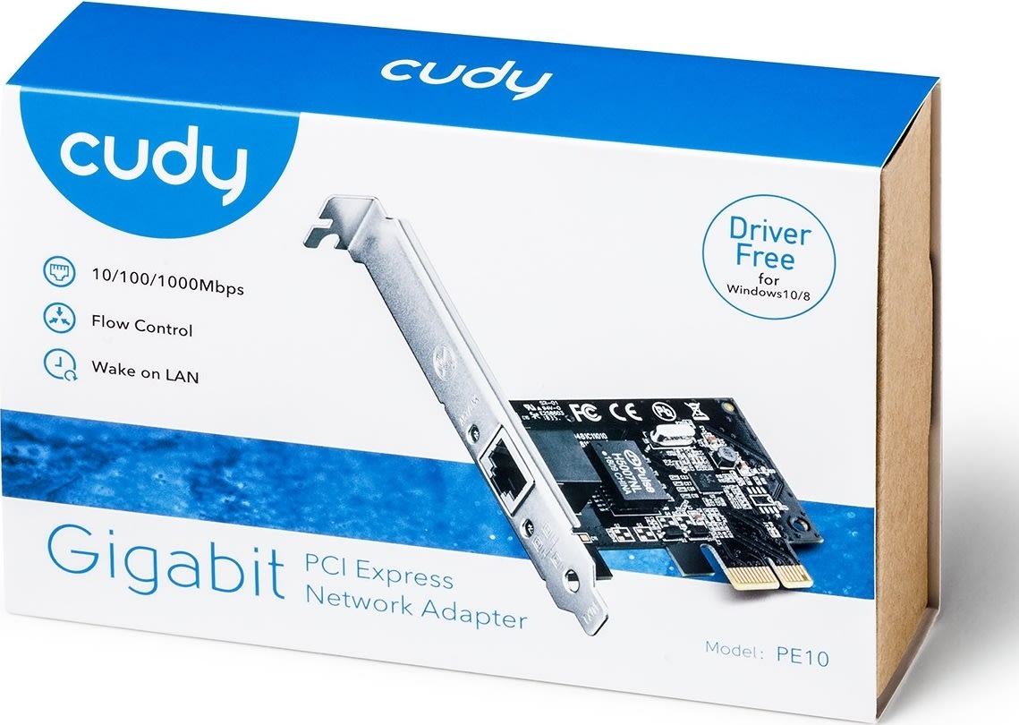 CUDY Adapter PCI-E PE10, Gigabit 1P