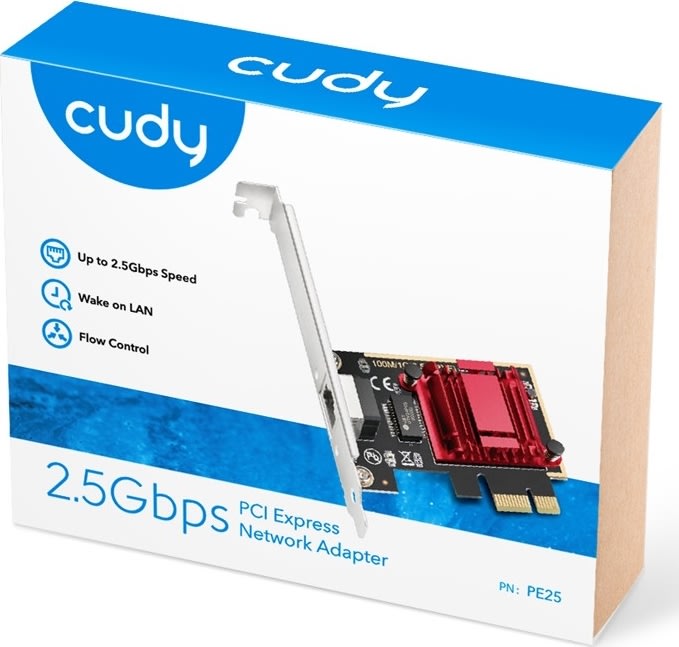CUDY Adapter PCI-E PE25, 2.5G, 1P