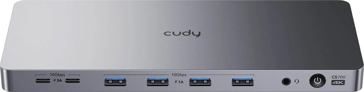 CUDY Dockningsstation CS700 10Gbps USB-C Dual 4K