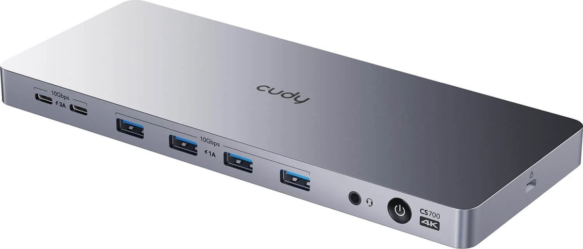 CUDY Dockningsstation CS700 10Gbps USB-C Dual 4K