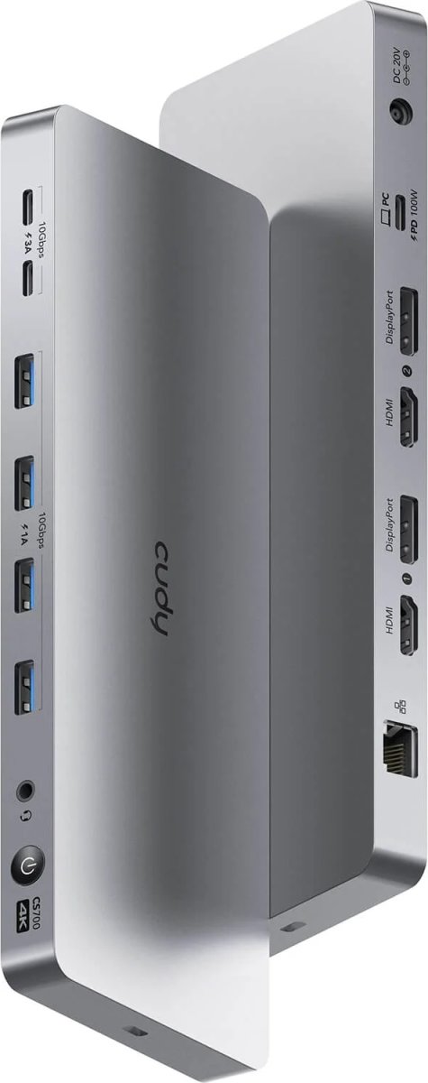 CUDY Dockningsstation CS700 10Gbps USB-C Dual 4K