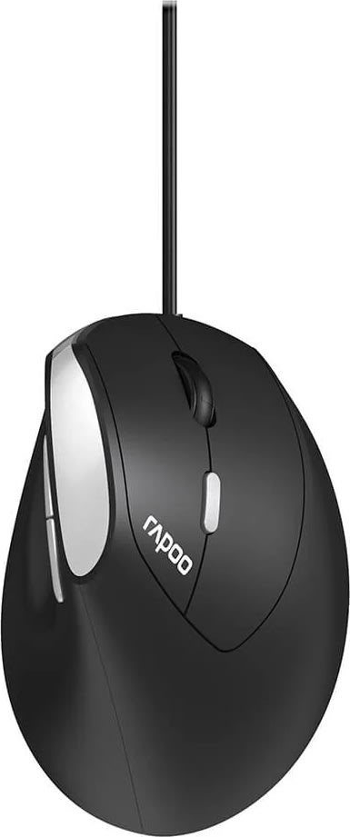 RAPOO Mus EV200, Kabel, Optisk svart