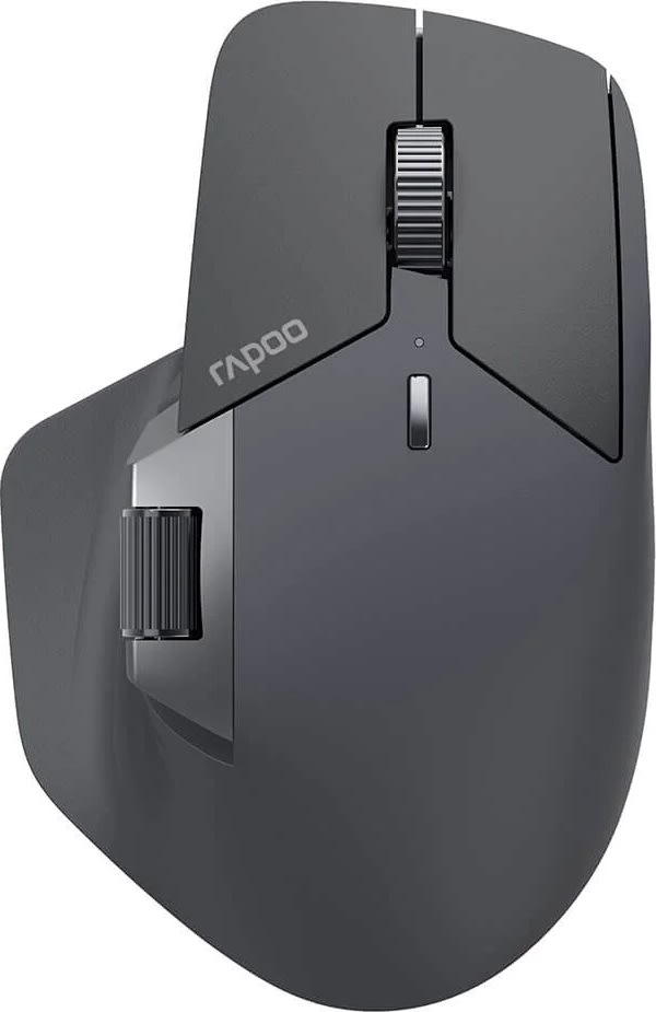 RAPOO Mus, MT760L, Trådlös, Multi-Mode, Mörkgrå