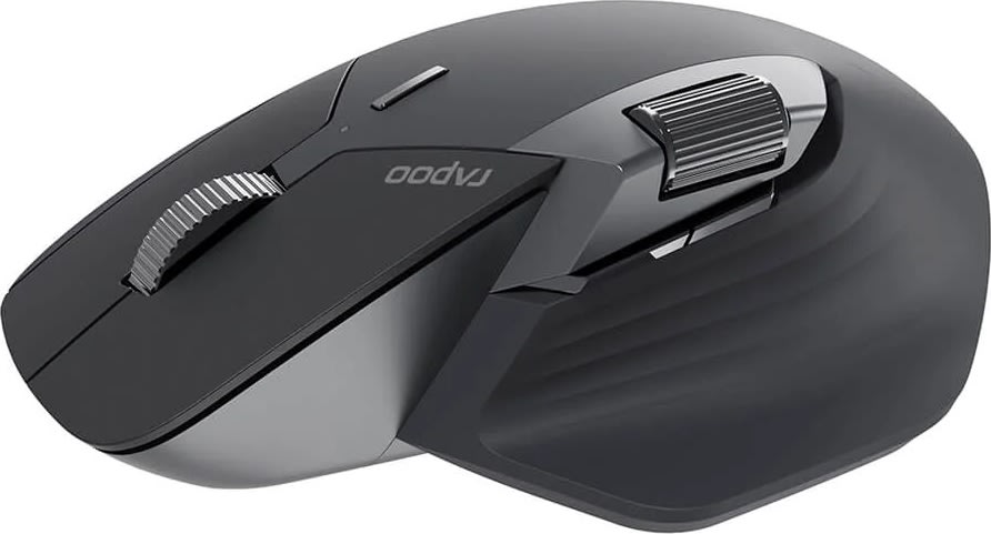 RAPOO Mus, MT760L, Trådlös, Multi-Mode, Mörkgrå