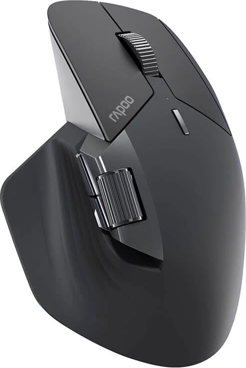 RAPOO Mus, MT760L, Trådlös, Multi-Mode, Mörkgrå