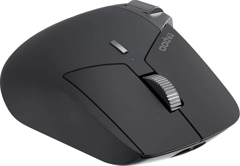RAPOO Mus, MT760L, Trådlös, Multi-Mode, Mörkgrå