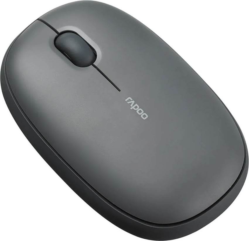 RAPOO Mus M660 tyst, Trådlös, Multi-Mode, Grå