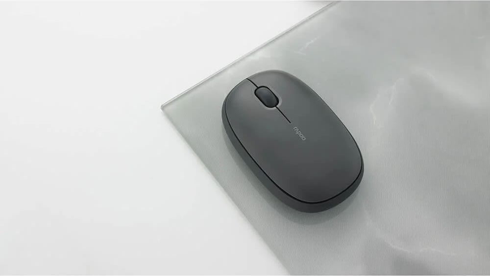 RAPOO Mus M660 tyst, Trådlös, Multi-Mode, Grå