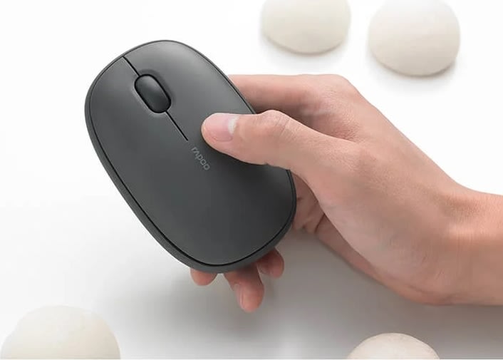 RAPOO Mus M660 tyst, Trådlös, Multi-Mode, Grå