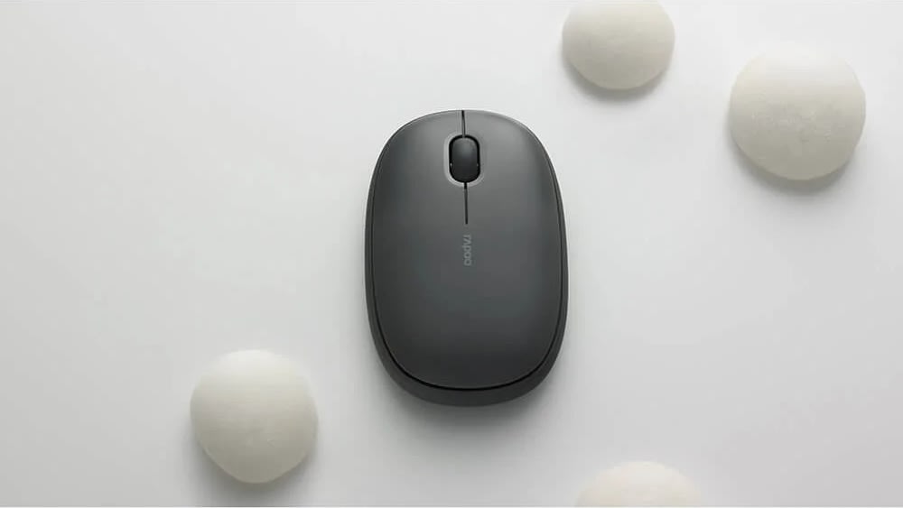 RAPOO Mus M660 tyst, Trådlös, Multi-Mode, Grå