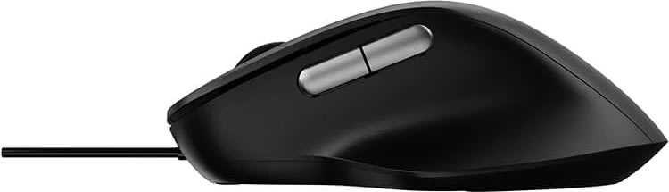 RAPOO Mus N500 Tyst, USB-kabelbunden, Optisk svart