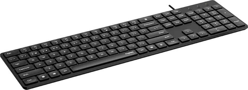 RAPOO Tangentbord NK8020, USB-kabel, svart