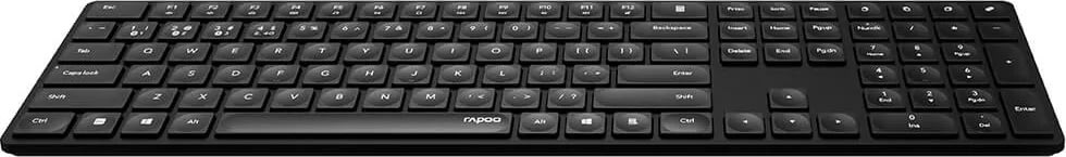 RAPOO Tangentbord E8020 MultiMode, Trådlöst, smalt