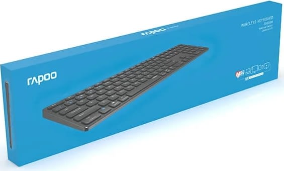 RAPOO Tangentbord E9800M, Multi-Mode, Trådlöst Grå