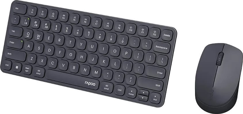RAPOO Tangentbord/Mus 9010M, Trådlös, Multi-Mode