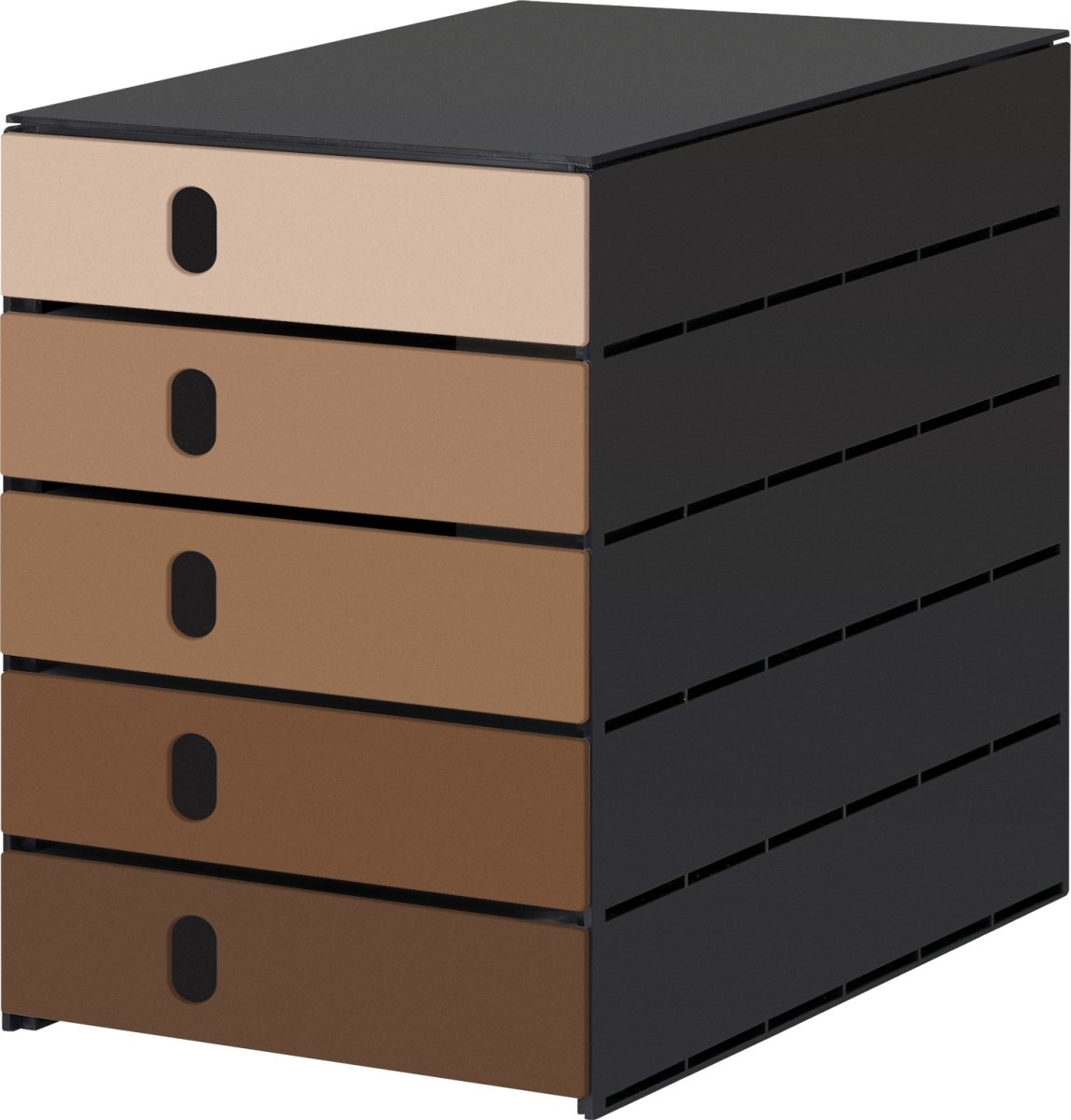 Styroval Pro Lådskåp | 5 lådor | Mocca