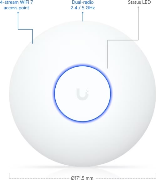 UbiQuiti U7-LITE - Access Point -WiFi 7 -Inomhus