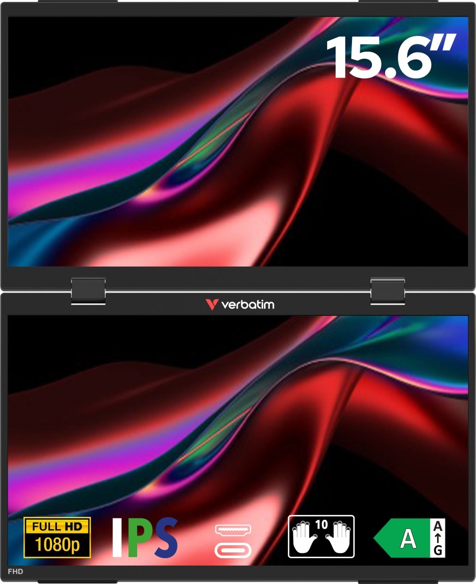 Verbatim 15,6'' Dual Bärbar Touchskärm
