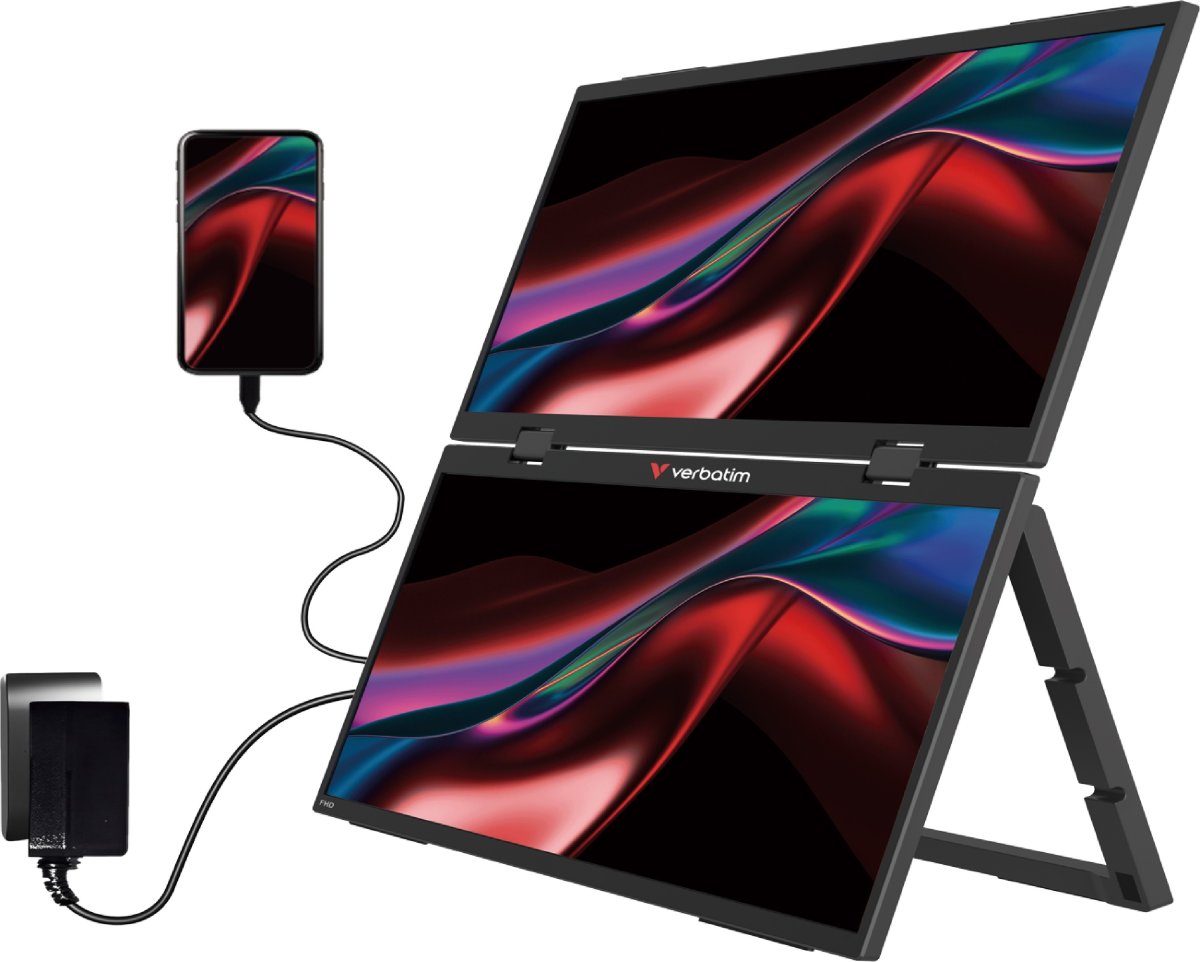 Verbatim 15,6'' Dual Bärbar Touchskärm