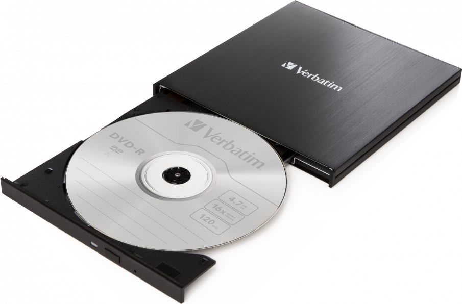 Verbatim Slank extern CD/DVD-brännare med USB-C
