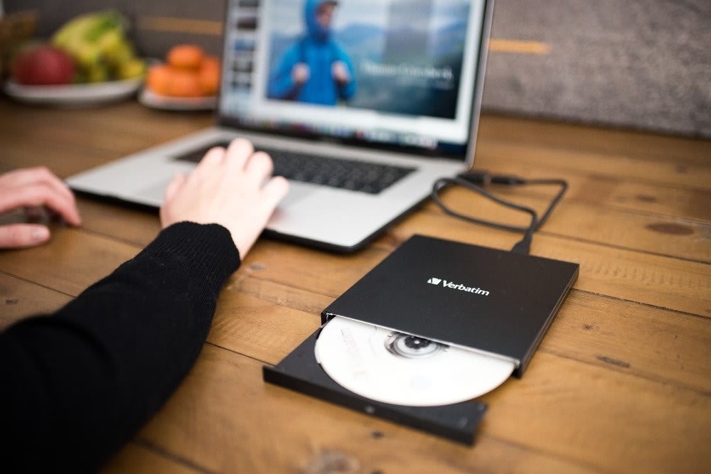 Verbatim Slank extern CD/DVD-brännare med USB-C