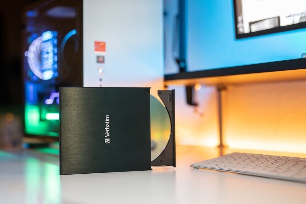 Verbatim Slank extern CD/DVD-brännare med USB-C