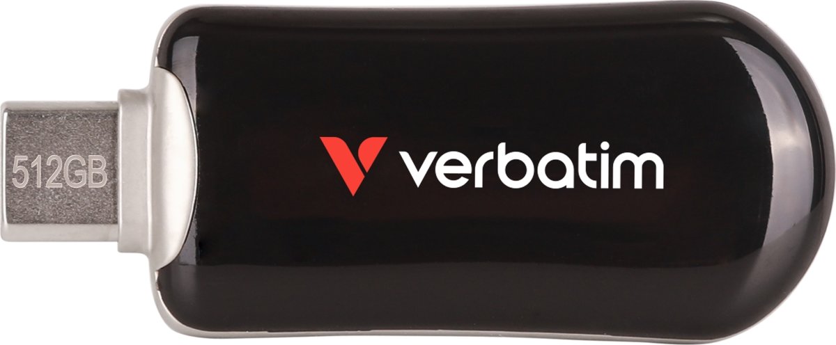 VERBATIM Plectra USB-C Flash Drive, svart - 512GB