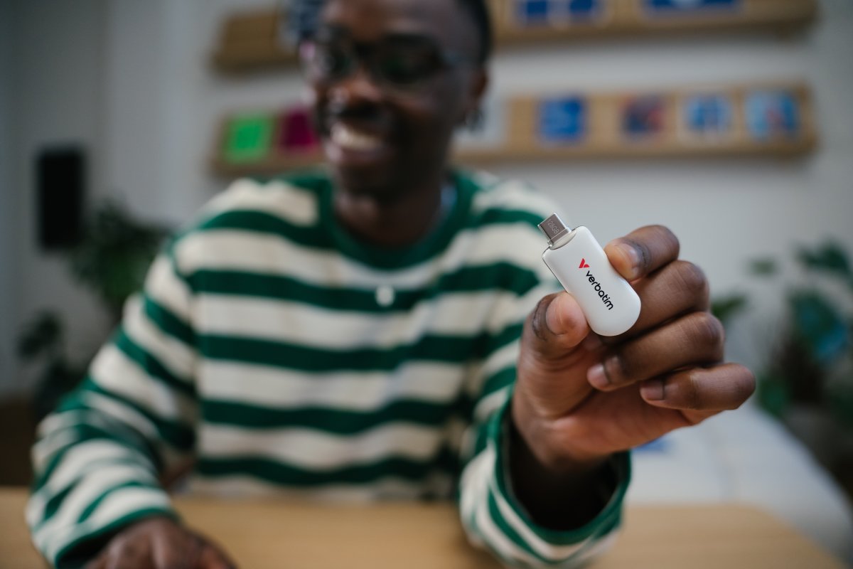 VERBATIM Plectra USB-C Flash Drive, Vit - 512GB