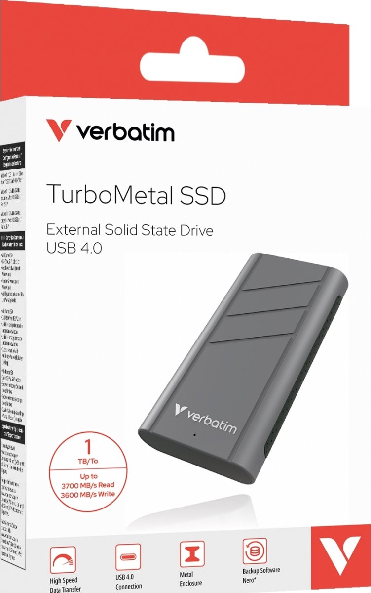 VERBATIM TurboMetal SSD USB 4.0 1TB