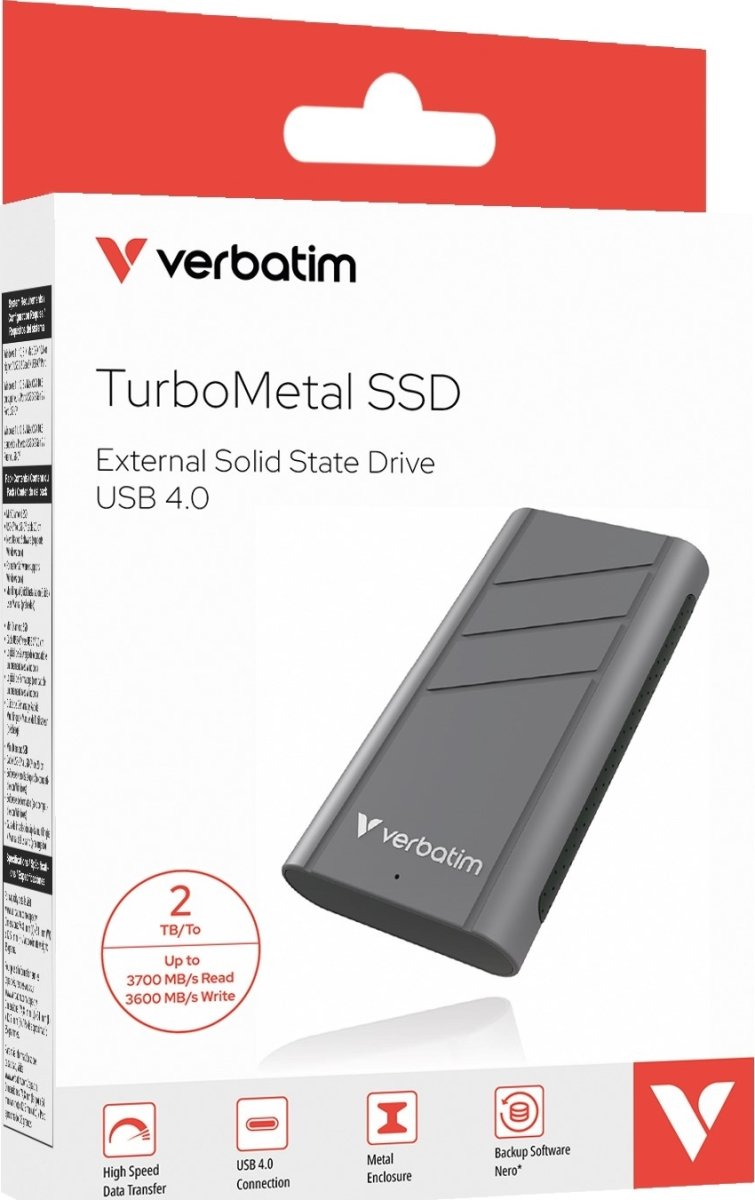 VERBATIM TurboMetal SSD USB 4.0 2TB